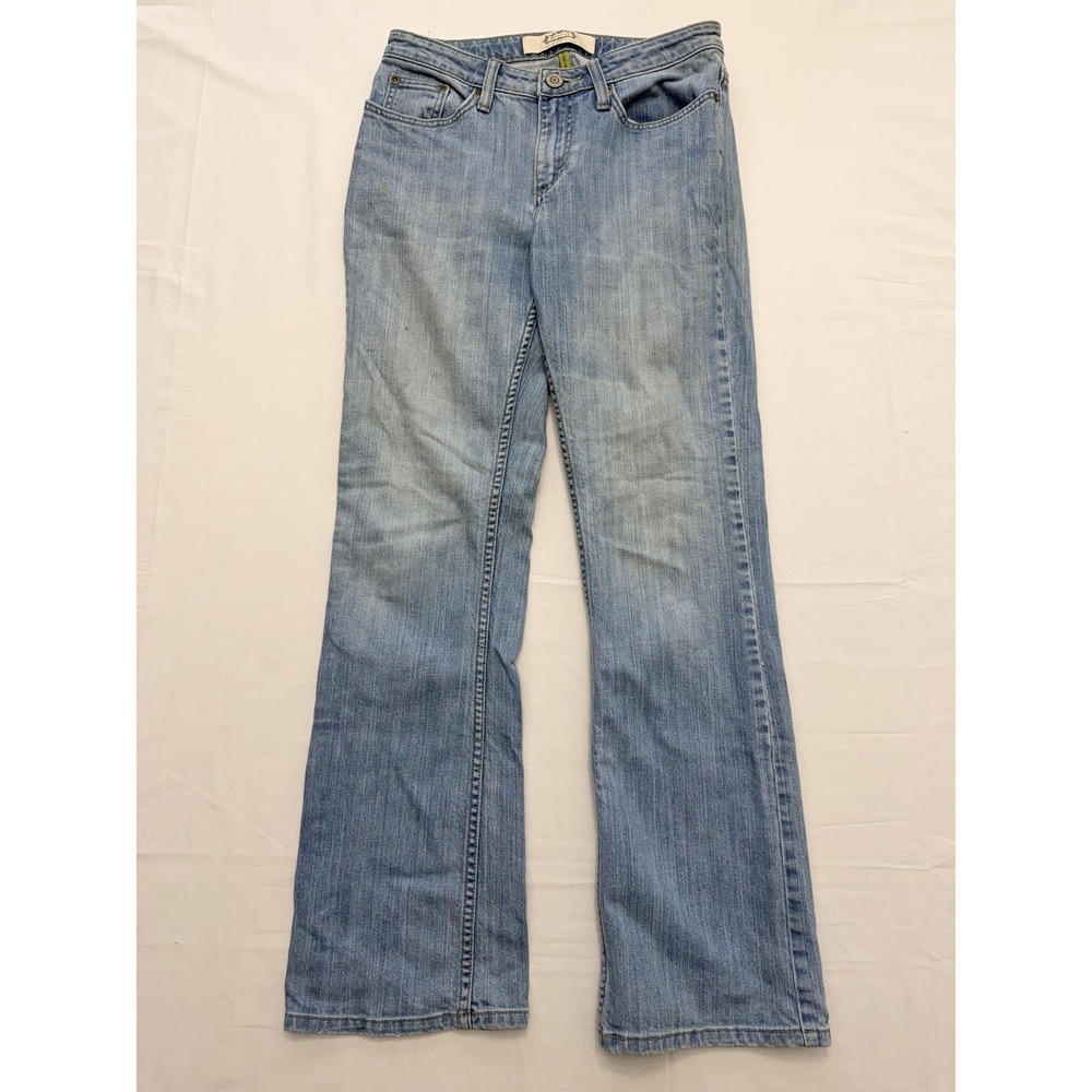 Merona Bootcut Jeans Womens 10 Blue Light Wash Mid‎ Rise Regular 31 Inseam Denim